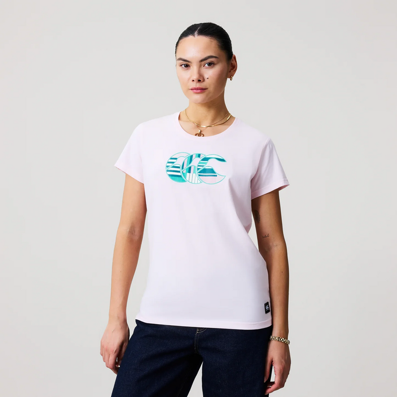 Load image into Gallery viewer, Canterbury Womens Uglies Logo Tee - Cherry Blossom/Multi
