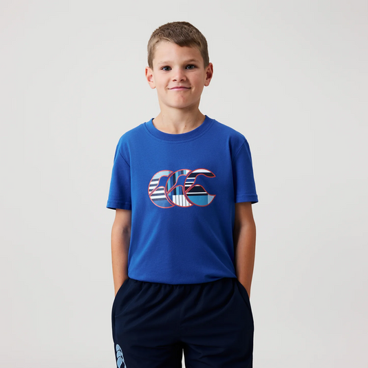 Canterbury Kids Uglies Logo T-Shirt - Turkish Sea Blue/Multi
