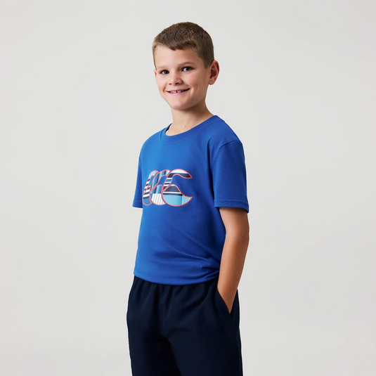 Canterbury Kids Uglies Logo T-Shirt - Turkish Sea Blue/Multi