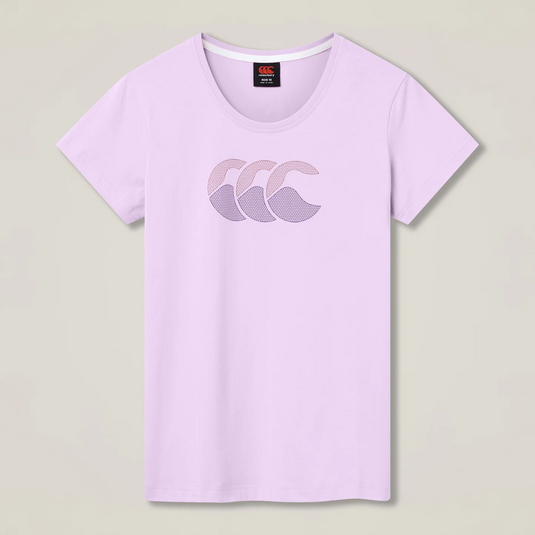 Canterbury Womens Fundamental T-Shirt - Pastel Lavender/Grey