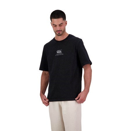 Load image into Gallery viewer, Canterbury Mens Icon Washed T-Shirt - Black
