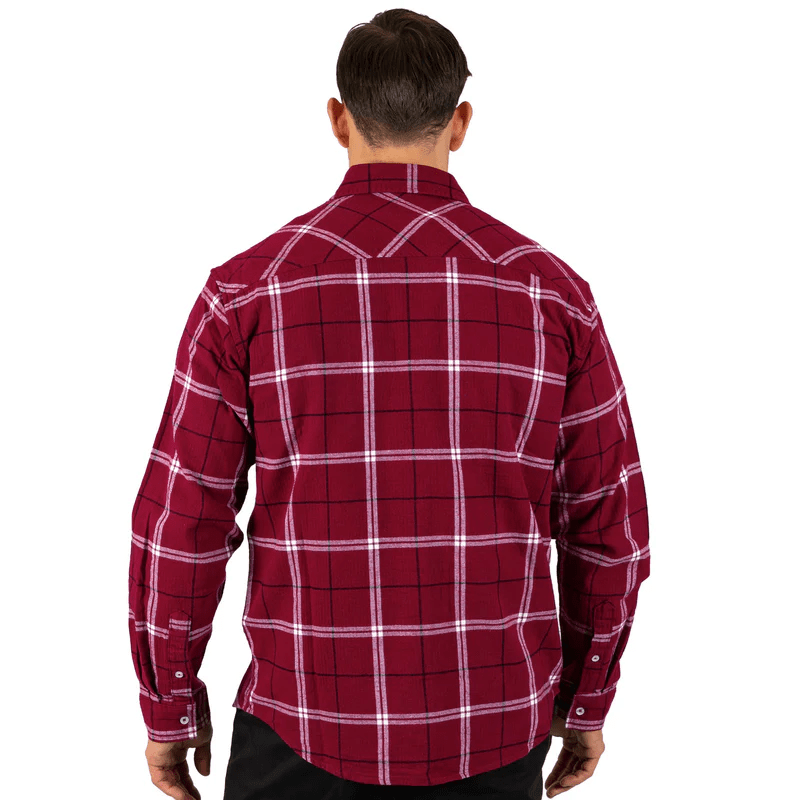 Load image into Gallery viewer, NRL Mens &#39;Mustang&#39; Flannel Shirt - QLD State Of Origin
