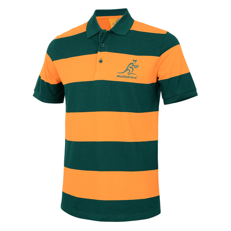Load image into Gallery viewer, Tidwell Australia Rugby Wallabies Striped Polo Shirt
