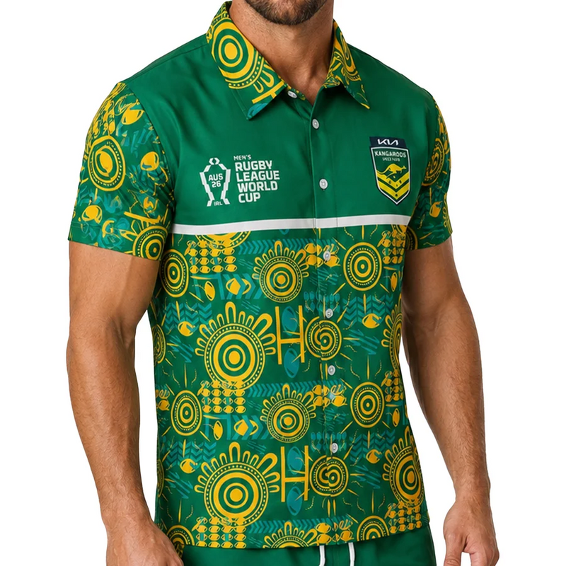 Load image into Gallery viewer, Ashtabula Mens RLWC26 Australian Hawaiian Shirt
