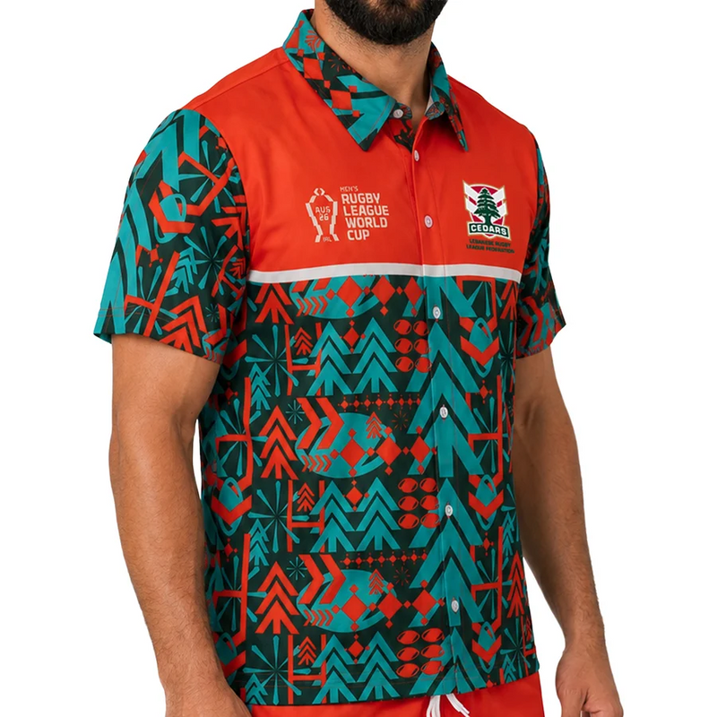 Load image into Gallery viewer, Ashtabula Mens RLWC26 Lebanon Hawaiian Shirt

