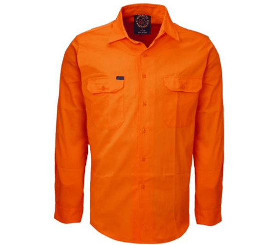 Ritemate Mens Open Front Long-Sleeve Shirt