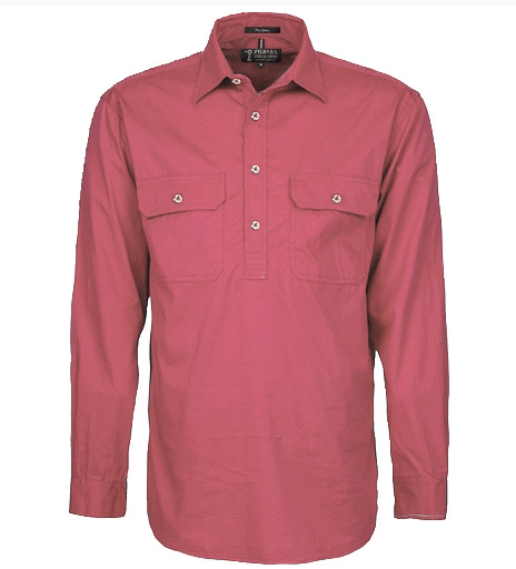 Pilbara Mens Canyon Closed Front L/S Shirt