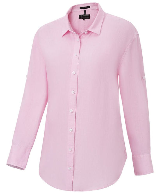 Pilbara Womens Florence Classic Linen Shirt - Pink