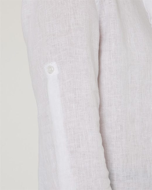 Load image into Gallery viewer, Pilbara Collection Womens Florence Classic Linen Shirt - White
