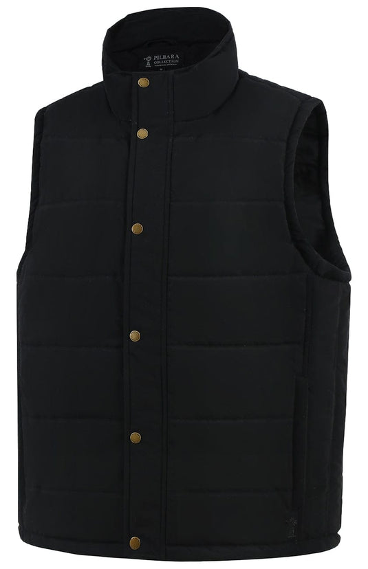Pilbara Collection Mens Vest - Black