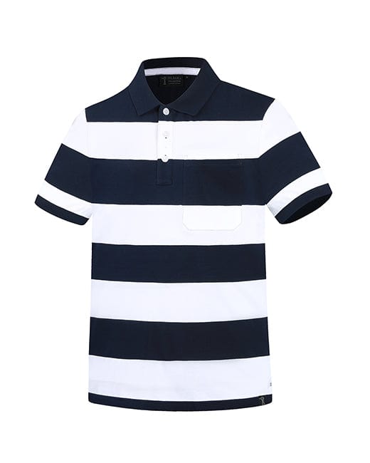 Pilbara Collection Mens Striped Pocket Polo