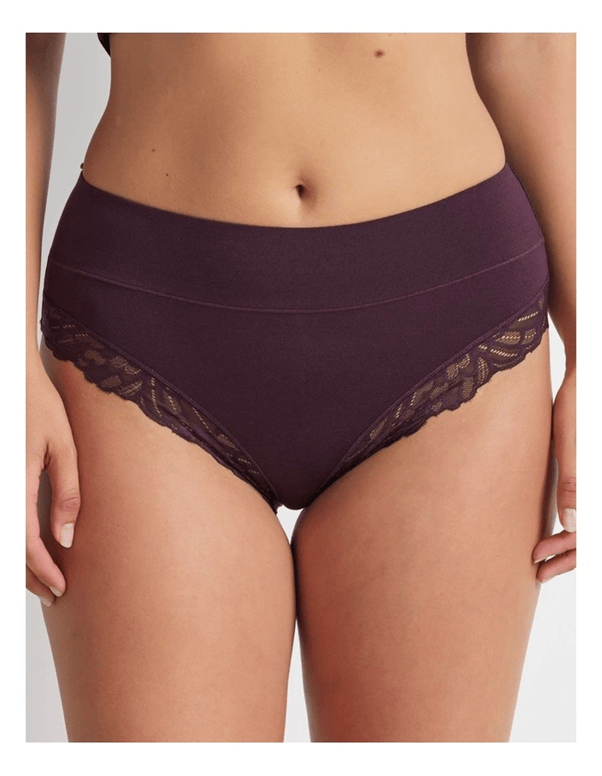 Load image into Gallery viewer, Kayser Comfort Band Lace Trim Mid Rise Brief
