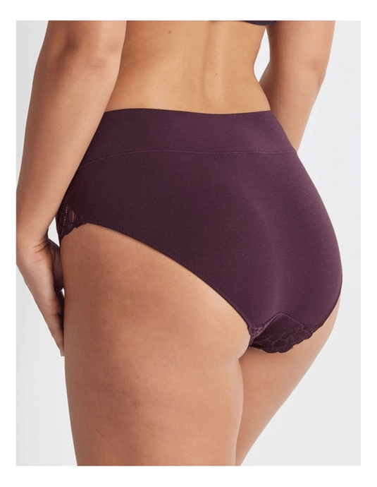 Kayser Comfort Band Lace Trim Mid Rise Brief