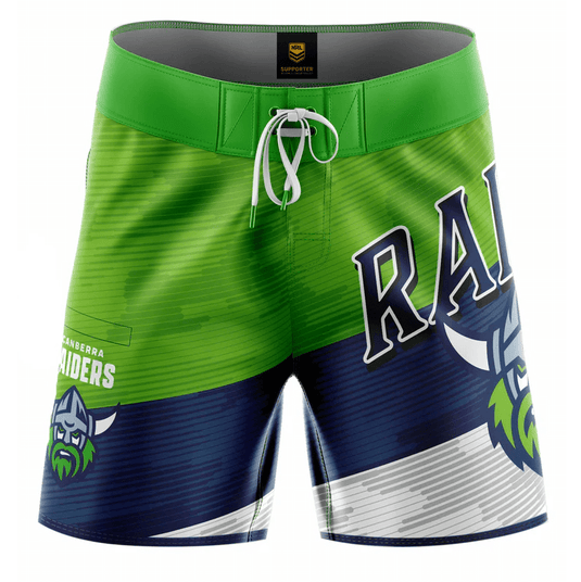 NRL Mens Raiders Barrel Board Short