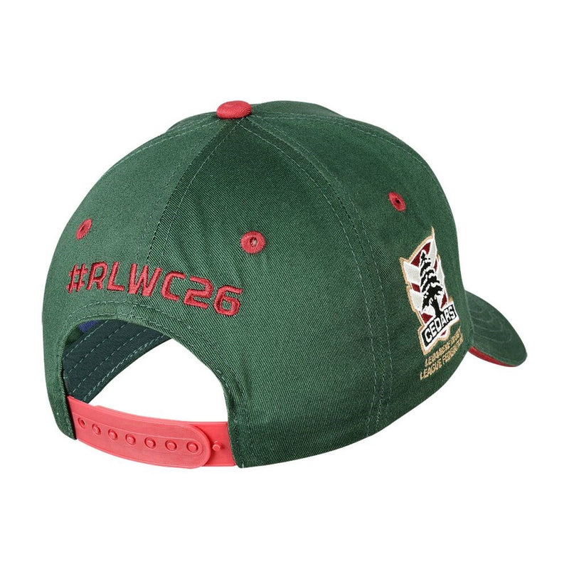 Load image into Gallery viewer, IRL Lebanon Rugby League World Cup Chevron Cap
