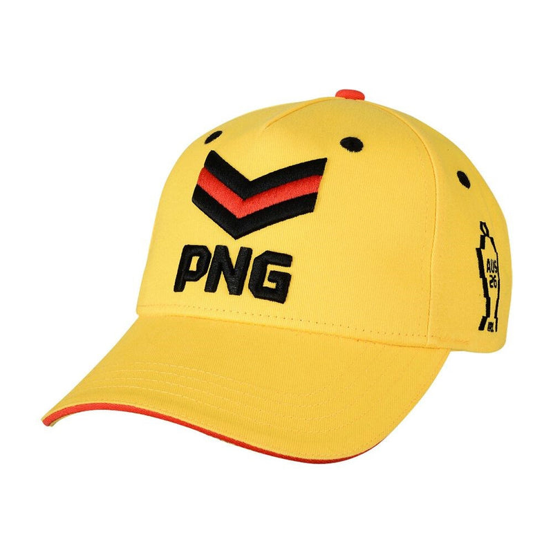 Load image into Gallery viewer, IRL Papua New Guinea Rugby League World Cup Chevron Cap
