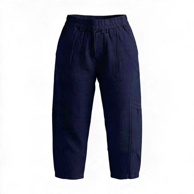 Load image into Gallery viewer, E.Talia Womens Linen Comfort 3/4 Pants
