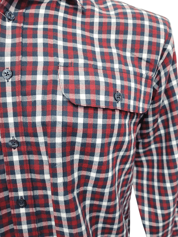 Load image into Gallery viewer, Bisley Mens Long Sleeve Brushed Cotton Shirt - Red Check
