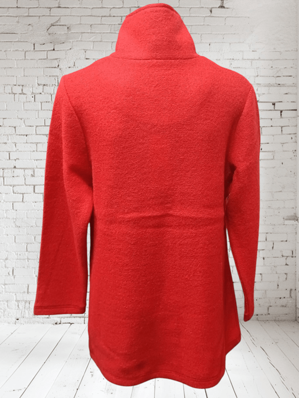 Load image into Gallery viewer, See Saw Womens 100% Boiled Wool Funnel Neck Coat
