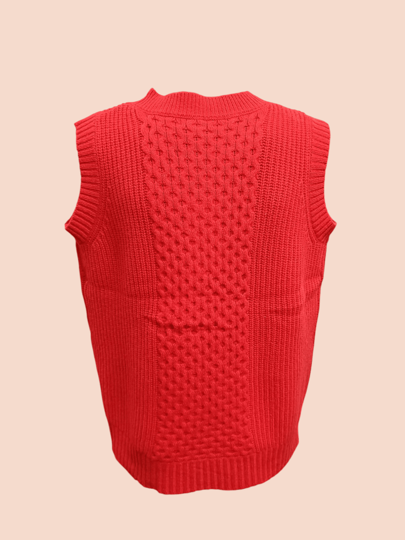 Load image into Gallery viewer, See Saw Womens 100% Luxe Merino Wool Cable Vest
