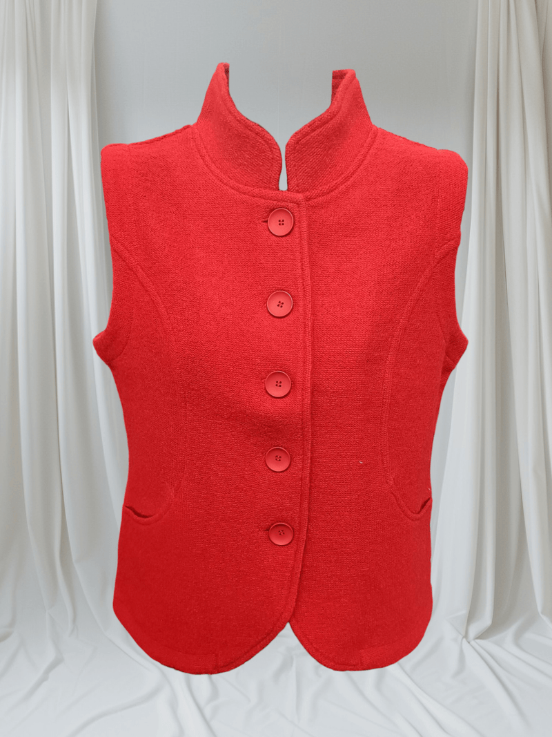 Load image into Gallery viewer, See Saw Womens 100% Boiled Wool High Collar Vest
