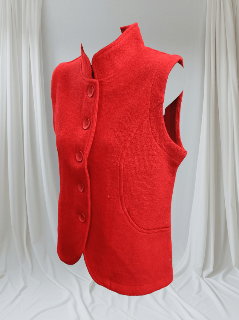 Load image into Gallery viewer, See Saw Womens 100% Boiled Wool High Collar Vest
