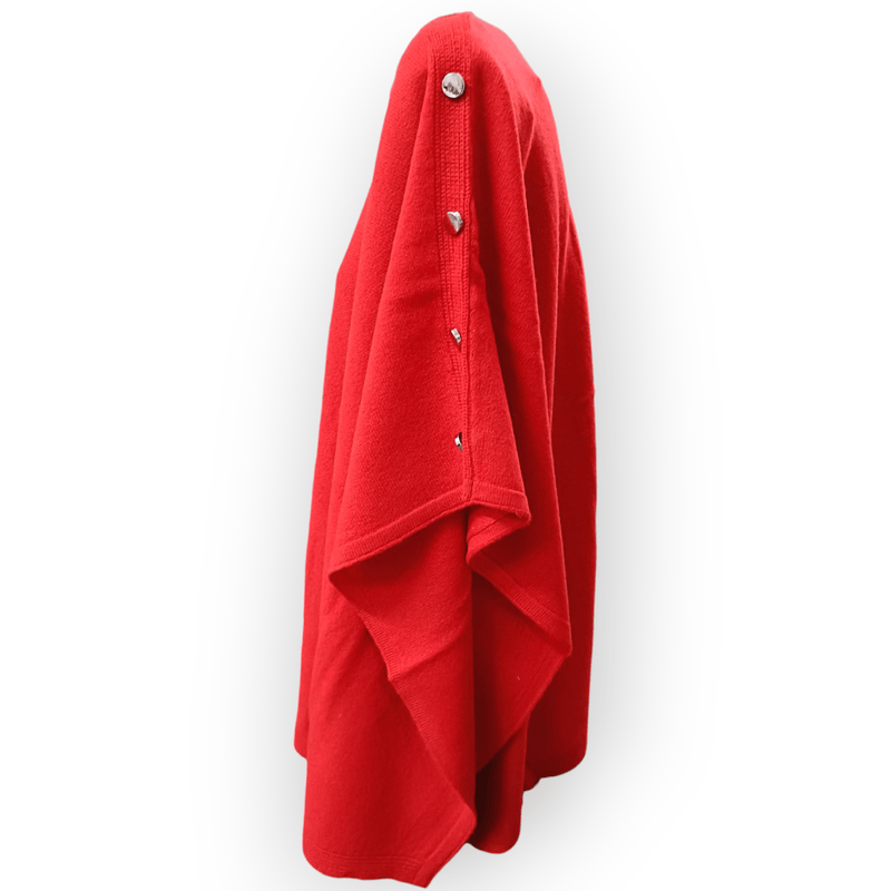 Load image into Gallery viewer, See Saw Womens 100% Luxe Merino Wool Poncho with Buttons
