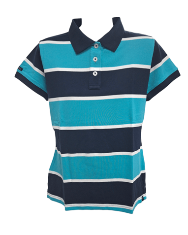 Load image into Gallery viewer, Ritemate Pilbara Womens Y/D Striped Polo
