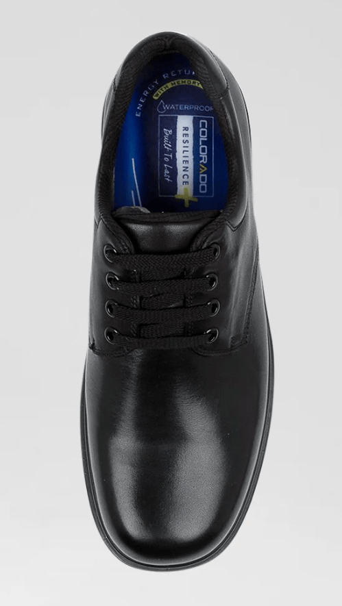 Colorado Roar Leather Lace-Up School Shoes - Junior