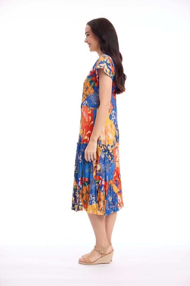 Load image into Gallery viewer, Orientique Womens Rousilion Dress Bias Layers
