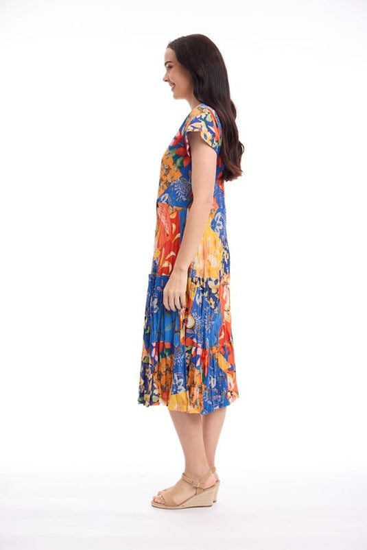 Orientique Womens Rousilion Dress Bias Layers