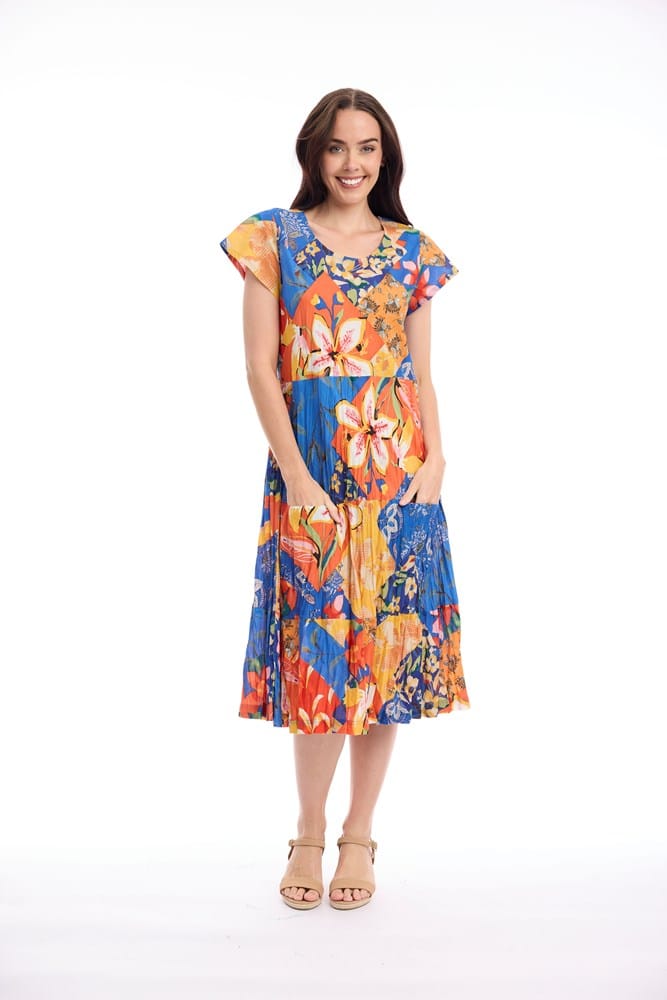 Load image into Gallery viewer, Orientique Womens Rousilion Dress Bias Layers
