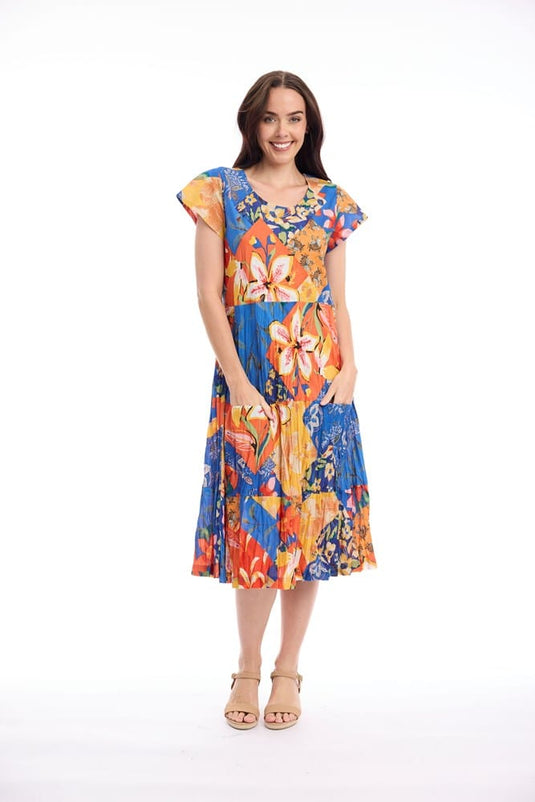 Orientique Womens Rousilion Dress Bias Layers
