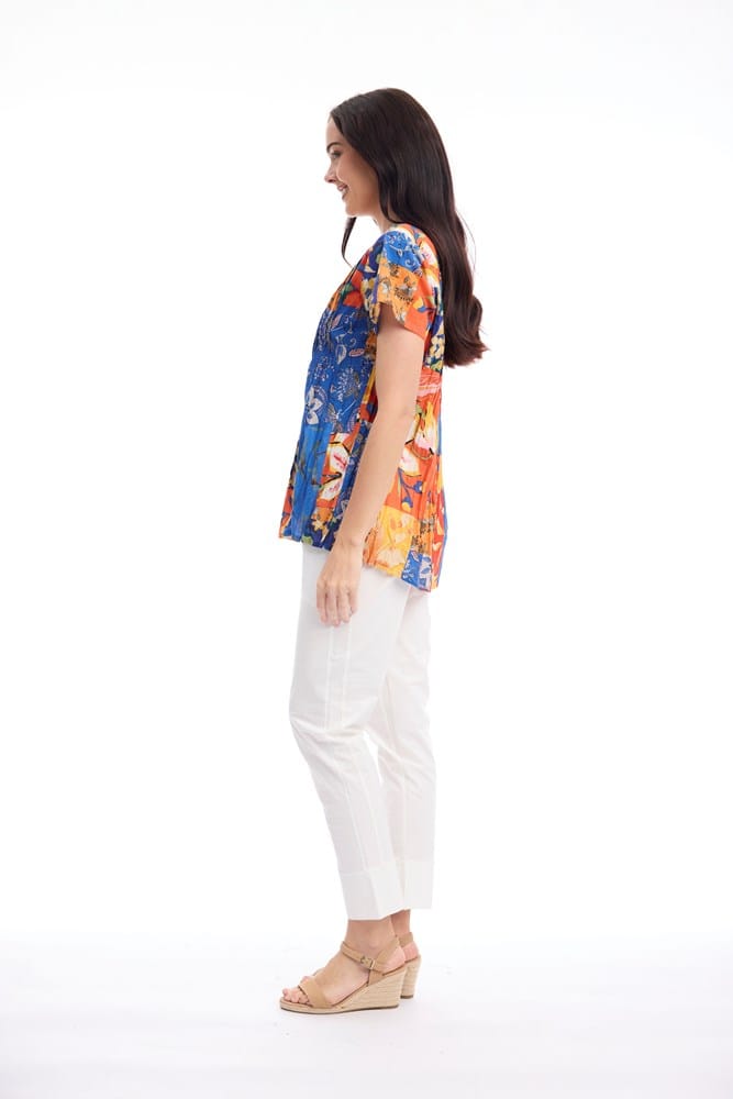 Load image into Gallery viewer, Orientique Womens Rousilion Top Pleated
