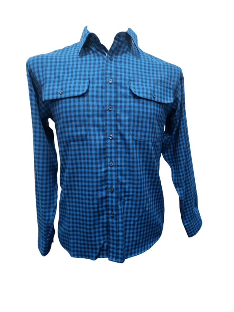 Load image into Gallery viewer, Bisley Mens Long Sleeve Brushed Cotton Shirt - Royal/Navy
