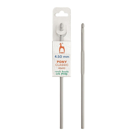 Pony Crochet Hook Classic - Grey 15cm x 4.5mm