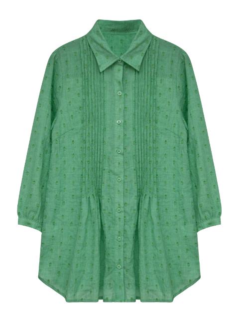 Corfu Womens Jacquard Spot Paradise Green