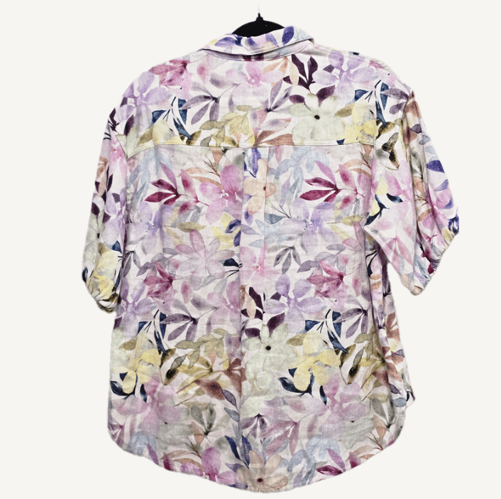 Load image into Gallery viewer, Corfu Womens 100% Linen Printed Delicate Blossom
