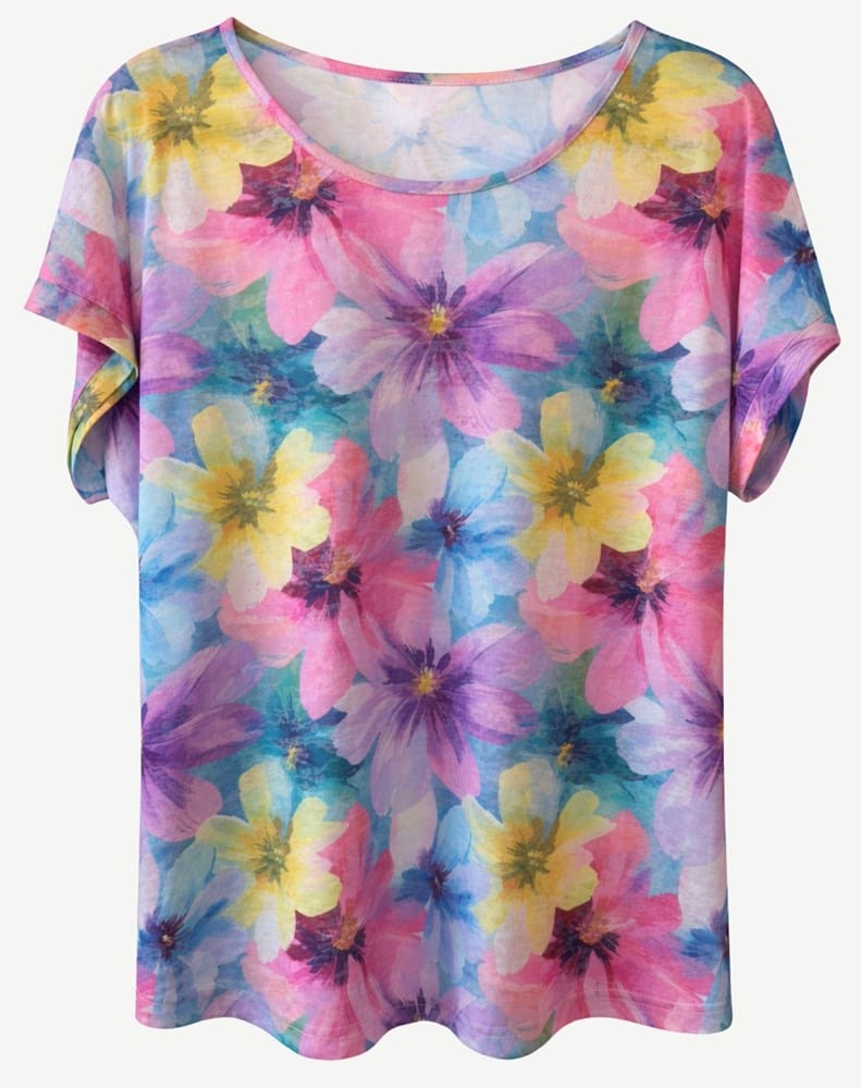 Load image into Gallery viewer, Corfu Womens Summer Burnout Print Top
