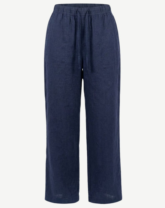 Corfu Womens Linen Breeze Pants - Indigo