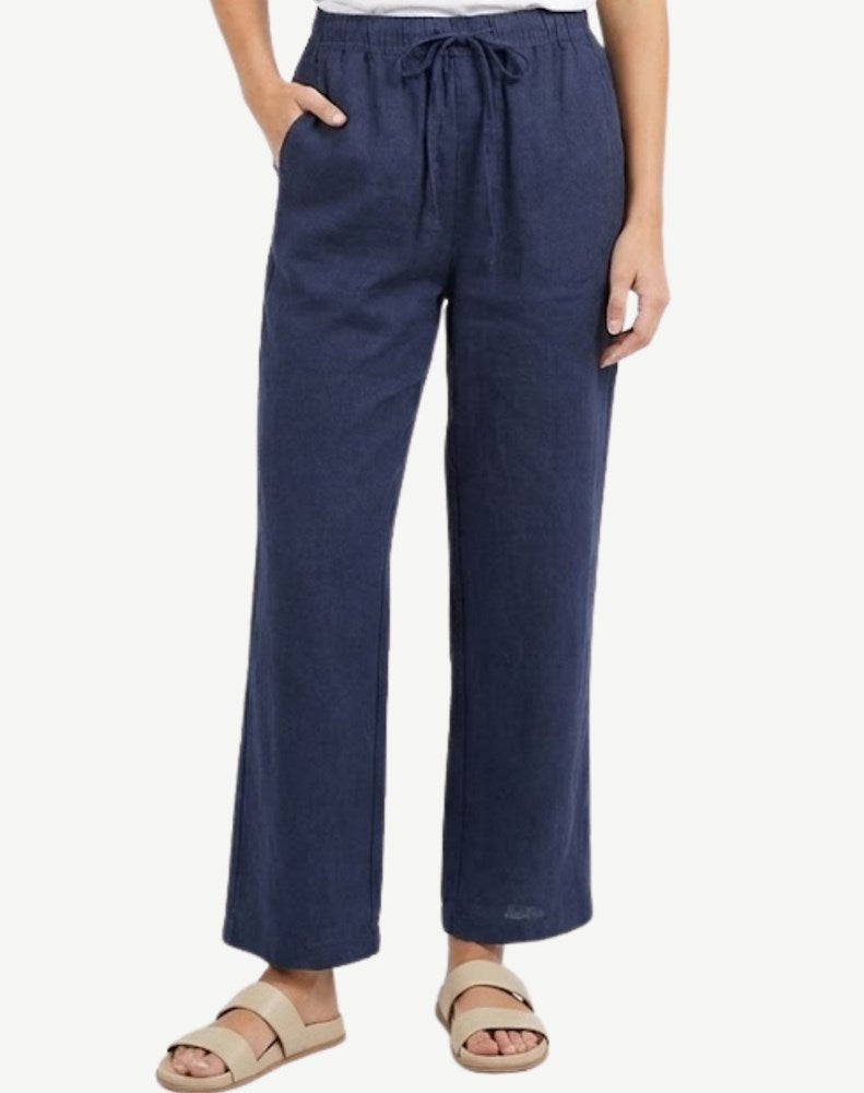 Load image into Gallery viewer, Corfu Womens Linen Breeze Pants - Indigo

