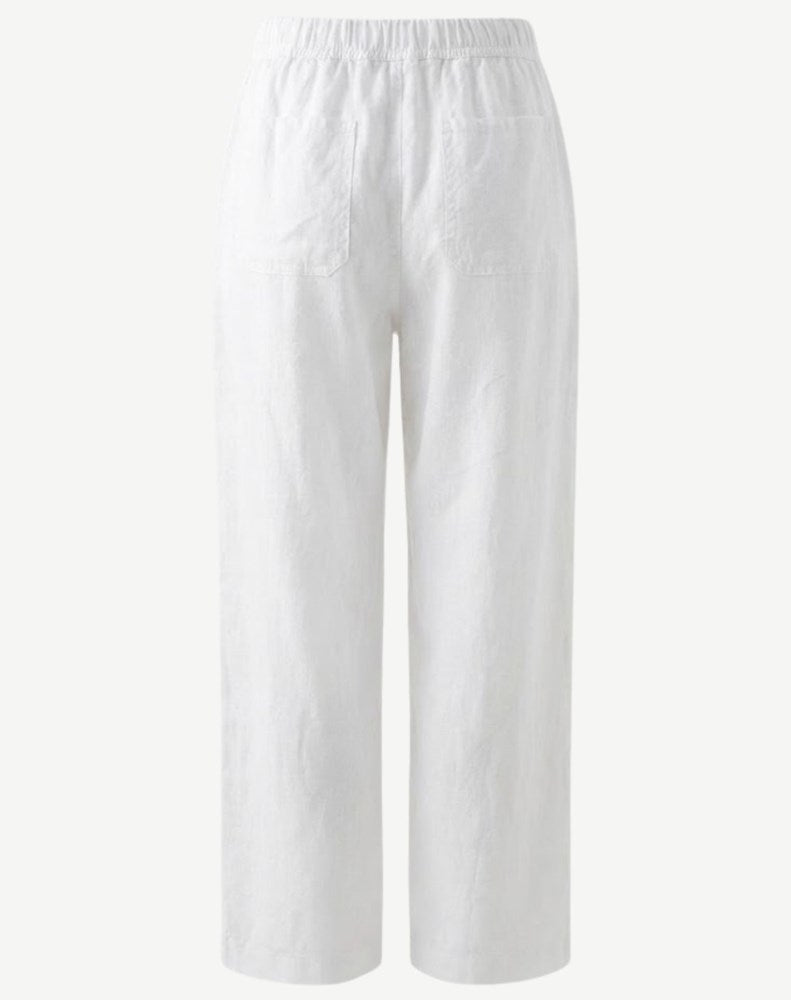 Load image into Gallery viewer, Corfu Womens Linen Breeze Pants - White
