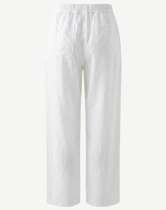 Corfu Womens Linen Breeze Pants - White