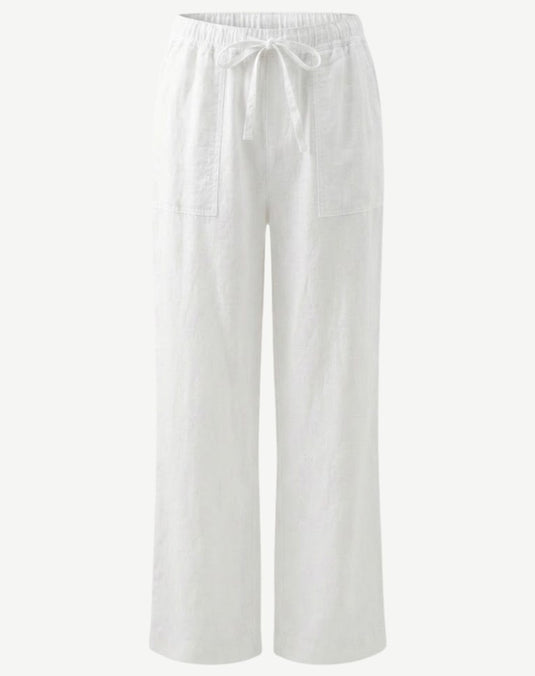 Corfu Womens Linen Breeze Pants - White