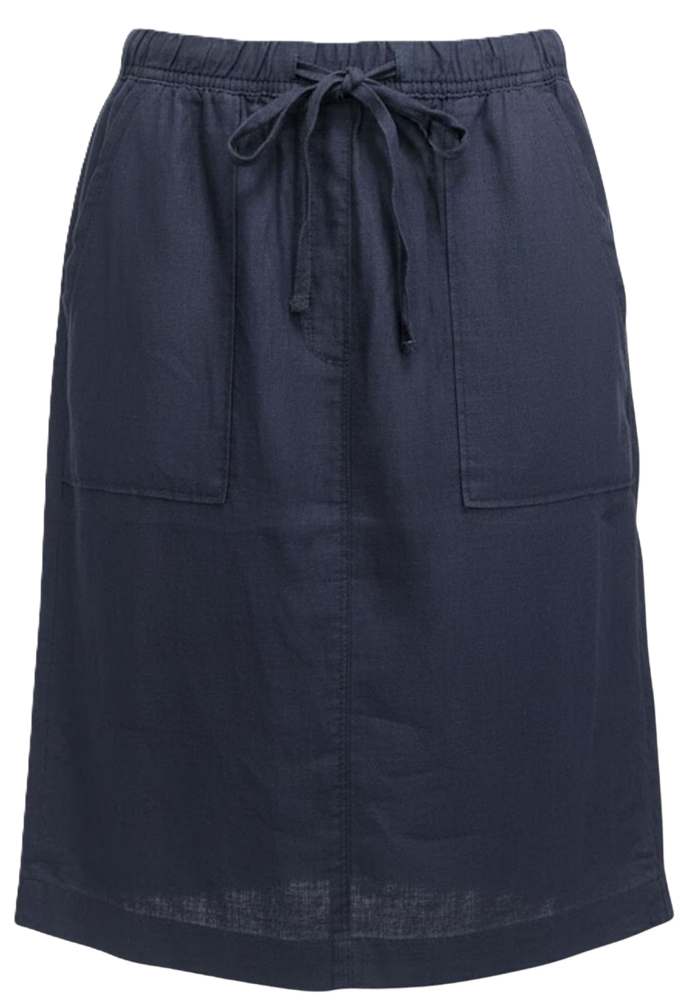 Load image into Gallery viewer, Corfu Womens Linen Breeze Skirt - Indigo
