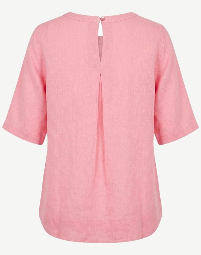 Load image into Gallery viewer, Corfu Womens Linen Breeze Blouse - Sakura
