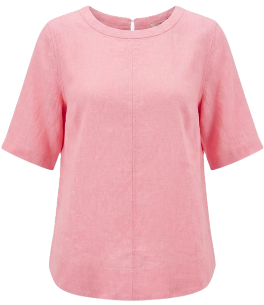 Corfu Womens Linen Breeze Blouse - Sakura