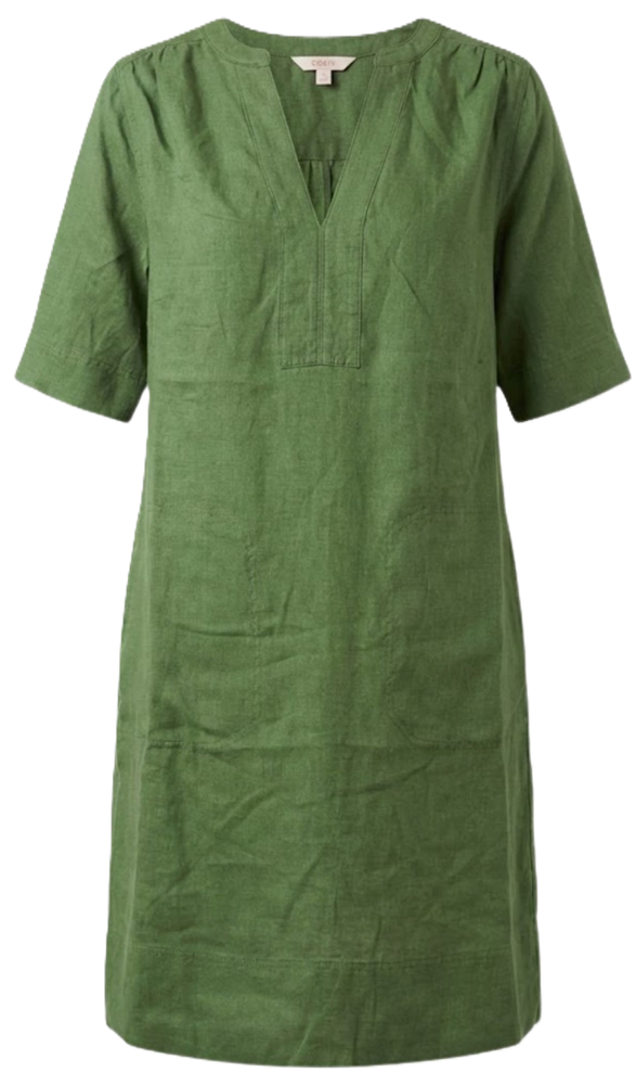 Load image into Gallery viewer, Corfu Womens Linen Breeze Dress - Fern
