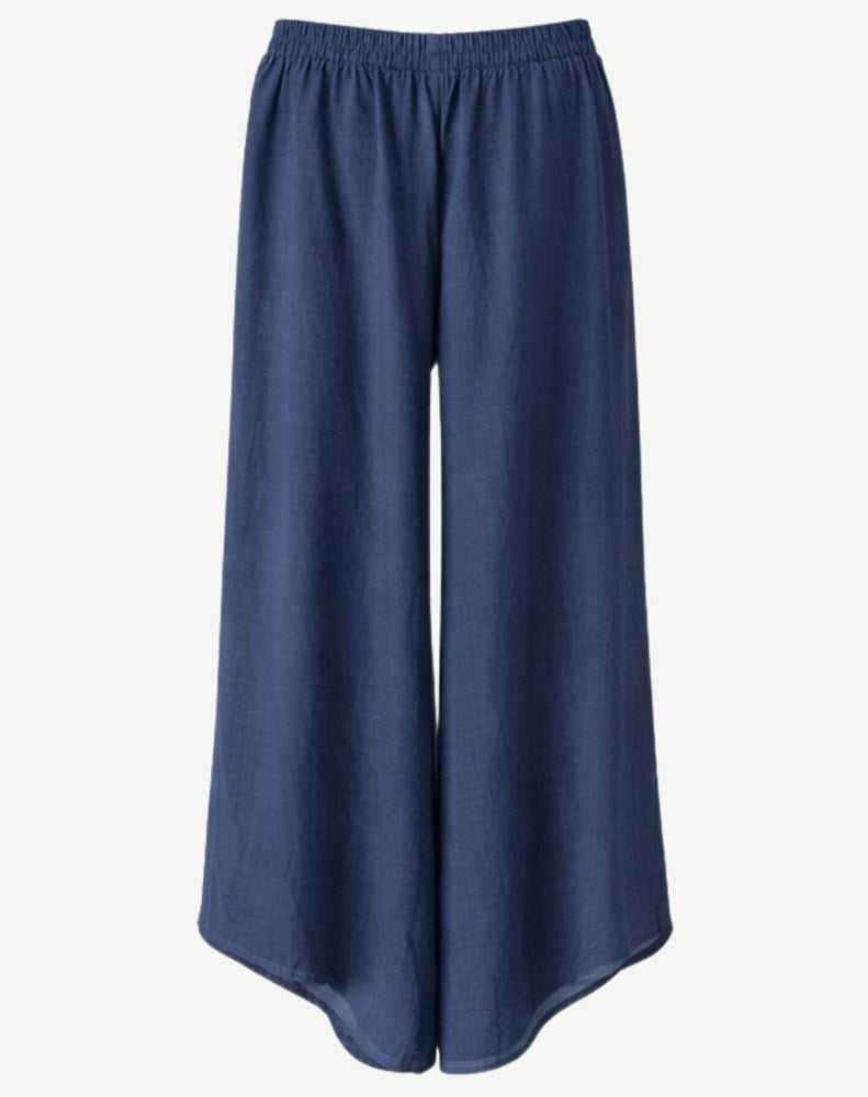 Load image into Gallery viewer, Corfu Womens Crepe Georgette Pants - Navy
