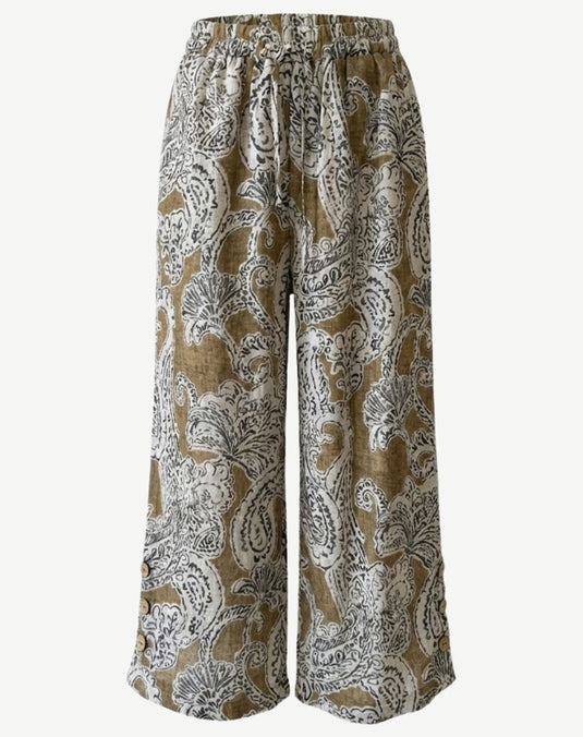 Corfu Womens Saffron Sands Printed Pants